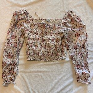 Women’s Medium American Eagle Floral Long Sleeve Blouse